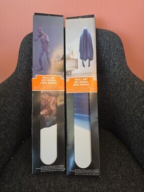 NIB Mummy & Ghost Halloween Wall Art Mural Peel & Stick Decals 27.5" X 19.5"